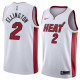 NBA Men Miami Heat White #2 ELLINGTON Jersey High Quality Name and Number Print