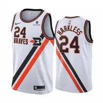 NBA Men Los Angeles Clippers Retro White #24 HARKLESS Jersey High Quality Name and Number Print
