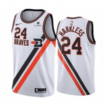 NBA Men Los Angeles Clippers Retro White #24 HARKLESS Jersey High Quality Name and Number Print