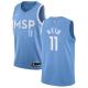 NBA Men Minnesota Timberwolves Light Blue City #11 REID Jersey High Quality Name and Number Print