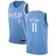NBA Men Minnesota Timberwolves Light Blue City #11 REID Jersey High Quality Name and Number Print