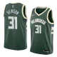 NBA Men Milwaukee Bucks Green #31 HENSON Jersey High Quality Name and Number Print
