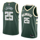 NBA Men Milwaukee Bucks Green #25 LIGGINS Jersey High Quality Name and Number Print