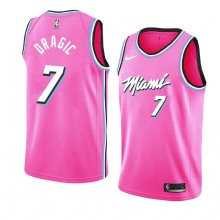 NBA Men Miami Heat Pink City #7 DRAGIC Jersey High Quality Name and Number Print