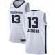 NBA Men Memphis Grizzlies White #13 JACKSON Jersey High Quality Name and Number Print