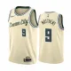 NBA Men Milwaukee Bucks Beige City #9 MATTHEWS Jersey High Quality Name and Number Print