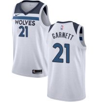 NBA Men Minnesota Timberwolves White #21 GRANETT Jersey High Quality Name and Number Print