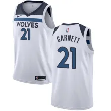 NBA Men Minnesota Timberwolves White #21 GRANETT Jersey High Quality Name and Number Print