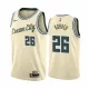 NBA Men Milwaukee Bucks Beige City #26 KORVER Jersey High Quality Name and Number Print