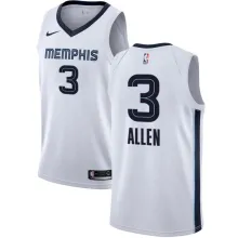 NBA Men Memphis Grizzlies White #3 ALLEN Jersey High Quality Name and Number Print