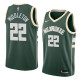 NBA Men Milwaukee Bucks Green #22 MIDDLETON Jersey High Quality Name and Number Print