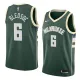 NBA Men Milwaukee Bucks Green #6 BLEDSOE Jersey High Quality Name and Number Print