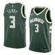 NBA Men Milwaukee Bucks Green #3 TERRY Jersey High Quality Name and Number Print