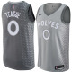 NBA Men Minnesota Timberwolves Grey City #0 TEAGUE Jersey High Quality Name and Number Print