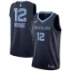 NBA Men Memphis Grizzlies Dark Blue #12 MORANT Jersey High Quality Name and Number Print