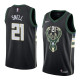 NBA Men Milwaukee Bucks Black #21 SNELL Jersey High Quality Name and Number Print