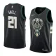 NBA Men Milwaukee Bucks Black #21 SNELL Jersey High Quality Name and Number Print