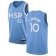 NBA Men Minnesota Timberwolves Light Blue City #10 LAYMAN Jersey High Quality Name and Number Print