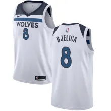 NBA Men Minnesota Timberwolves White #8 BJELICA Jersey High Quality Name and Number Print