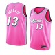 NBA Men Miami Heat Pink City #13 ADEBAYO Jersey High Quality Name and Number Print