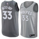 NBA Men Minnesota Timberwolves Grey City #33 BATES-DIOP Jersey High Quality Name and Number Print