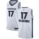 NBA Men Memphis Grizzlies White #17 VALANCIUNAS Jersey High Quality Name and Number Print