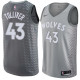 NBA Men Minnesota Timberwolves Grey City #43 TOLLIVER Jersey High Quality Name and Number Print