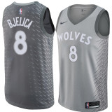 NBA Men Minnesota Timberwolves Grey City #8 BJELICA Jersey High Quality Name and Number Print