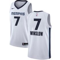 NBA Men Memphis Grizzlies White #7 WINSLOW Jersey High Quality Name and Number Print