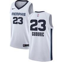 NBA Men Memphis Grizzlies White #23 GUDURIC Jersey High Quality Name and Number Print