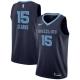 NBA Men Memphis Grizzlies Dark Blue #15 CLARKE Jersey High Quality Name and Number Print