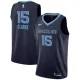NBA Men Memphis Grizzlies Dark Blue #15 CLARKE Jersey High Quality Name and Number Print