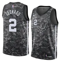 NBA Men San Antonio Spurs camouflage #2 LEONARD Jersey High Quality Name and Number Print