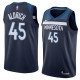 NBA Men Minnesota Timberwolves Dark Blue #45 ALDRICH Jersey High Quality Name and Number Print