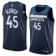 NBA Men Minnesota Timberwolves Dark Blue #45 ALDRICH Jersey High Quality Name and Number Print
