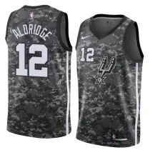 NBA Men San Antonio Spurs camouflage #12 ALDRIDGE Jersey High Quality Name and Number Print