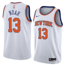 NBA Men New York Knicks White #13 NOAH Jersey High Quality Name and Number Print