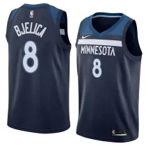 NBA Men Minnesota Timberwolves Dark Blue #8 BJELICA Jersey High Quality Name and Number Print