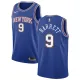 NBA Men New York Knicks Blue #9 BARRETT Jersey High Quality Name and Number Print