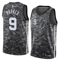 NBA Men San Antonio Spurs camouflage #9 PARKER Jersey High Quality Name and Number Print