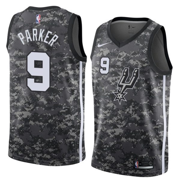 NBA Men San Antonio Spurs camouflage #9 PARKER Jersey High Quality Name and Number Print