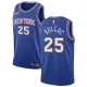 NBA Men New York Knicks Blue #25 BULLOC Jersey High Quality Name and Number Print