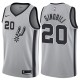 NBA Men San Antonio Spurs Grey #20 GINOBILI Jersey High Quality Name and Number Print