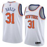 NBA Men New York Knicks White #31 BAKER Jersey High Quality Name and Number Print