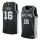 NBA Men San Antonio Spurs Black #16 GASOL Jersey High Quality Name and Number Print