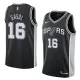 NBA Men San Antonio Spurs Black #16 GASOL Jersey High Quality Name and Number Print