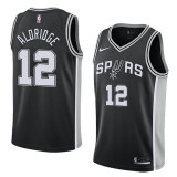 NBA Men San Antonio Spurs Black #12 ALDRIDGE Jersey High Quality Name and Number Print