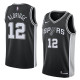 NBA Men San Antonio Spurs Black #12 ALDRIDGE Jersey High Quality Name and Number Print