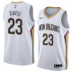 NBA Men New Orleans Pelicans White #23 DAVIS Jersey High Quality Name and Number Print