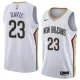 NBA Men New Orleans Pelicans White #23 DAVIS Jersey High Quality Name and Number Print